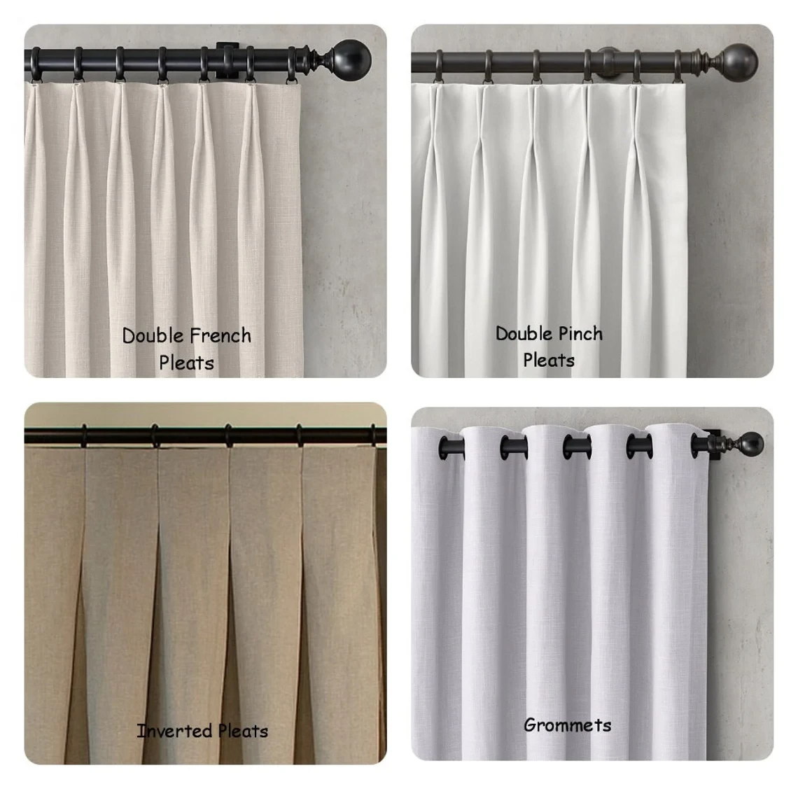 Custom curtain styles by The Window Designers - Denver curtain designers